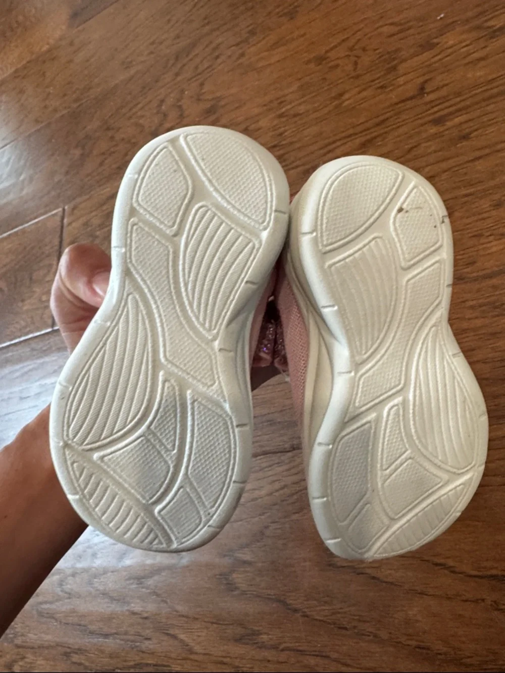 Stride Rite Pink Glitter Light-Up Kids Sneakers